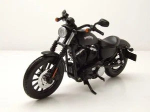 Harley Davidson Sportster Iron 883 2014 Matt Nero Modellino Moto 1:12 Maisto - Foto 1 di 8