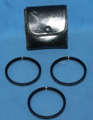 Vintage Vivitar 52 mm Close-Up Lens Set (#1,#2,#3) with Case Made in Japan - Image 1 of 4