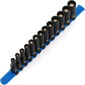 13PCS 3/8"Drive Magnetic Impact Socket Set Deep 6-Point Metric 7mm to 19mm - Picture 1 of 8