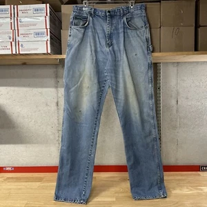 Vtg Liberty Brand Blue Jeans Distressed Worn Authentic Men’s 36 X 36 Carpenter - Picture 1 of 9