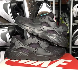 Neu Nike Huarache Run GS Laufschuh Triple Black Sneaker (654275-016) LESEN - Bild 1 von 5