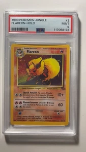 1999 Pokémon Jungle Flareon-Holo PSA Graded 9 Mint # 3/64 - Picture 1 of 2