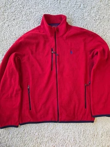Polo Ralph Lauren Men's Performance Fleece Zip-Up Sweater size Large Vtg - Picture 1 of 8