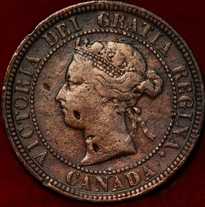 1876-H Canada One Cent Foreign Coin - Picture 1 of 2