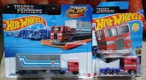 Hot Wheels Fleet Track Transformers Optimus Prime HW Screen Time Optimus Prime - Picture 1 of 17