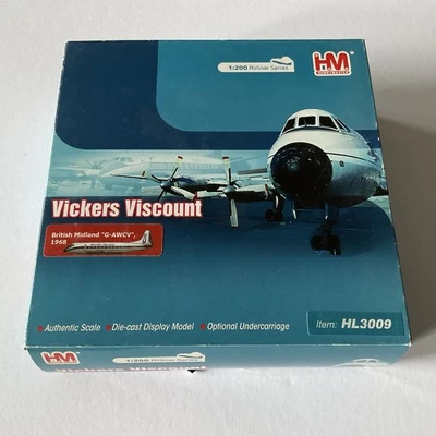 Modelo diecast Hobby Master British Midland Vickers Viscount G-AWCV 1:200 Foto 1 de 4