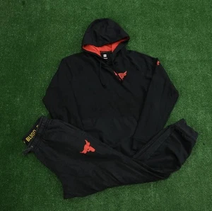 Under Armour Project Rock Hoodie Tracksuit Set Brahma Men's Medium FF53 - Picture 1 of 4