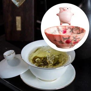 Ceramic Cup Kung Fu Teacup with Tea Pet Collection 95ml Decorative Handmade for - Picture 1 of 7