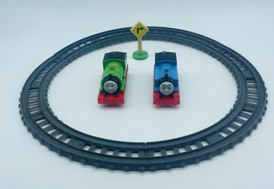 THOMAS & FRIENDS 2013 Mattel Thomas, Percy, (both Functional) 6 Piece Track Set - Image 1 of 4