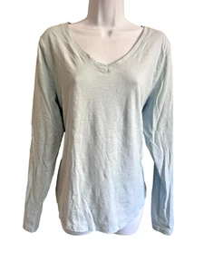 Sonoma Size XL Blue Long Sleeve Everyday Tee Knit Top - Picture 1 of 5