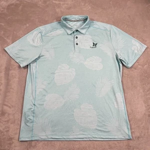 Tommy Bahama Hemd Herren Größe Large blau Blätter Golf Polo IslandZone Kapalua Logo - Bild 1 von 11