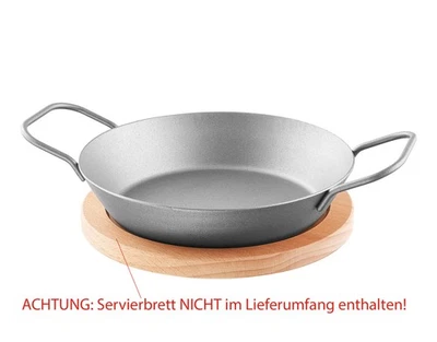 GRILLMEISTER(P:OS HANDELS GMBH) Grillmeister Pfanne Grillen Eisen Bratpfanne ohne Servierbrett Ø 20 cm