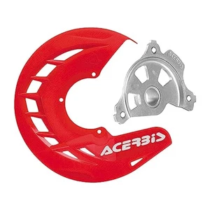 Acerbis X-Brake Front Disc Cover with Mounting Kit Red For Husqvarna FE 250 2014 - Picture 1 of 5
