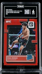 RAUL ROSAS 2023 DONRUSS OPTIC UFC #115 RATED ROOKIE RED 003/199 TAG 6!  - Picture 1 of 2