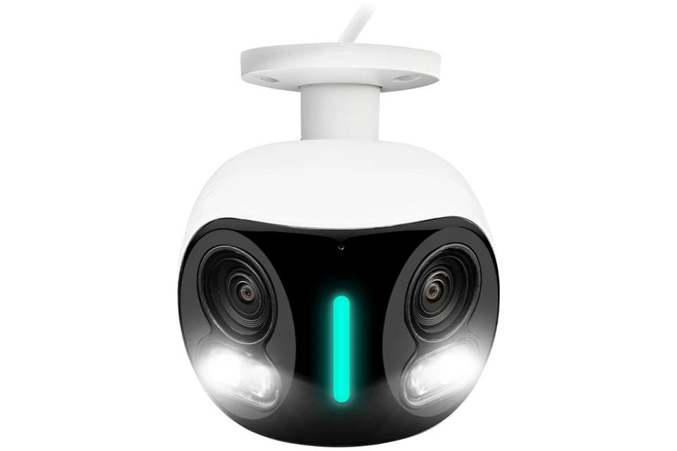 Lorex H20 4K Wired Dual Lens IP Camera Smart Security Lighting Motion Detection