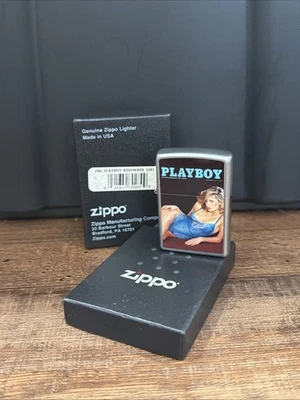 Zippo Playboy ноября 1981 чехол атласной хром ветрозащитная зажигалка новый вырезка девочка - Изображение 1 из 4