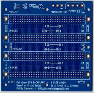 ECB Backplane 4 Slots PCB - Picture 1 of 4