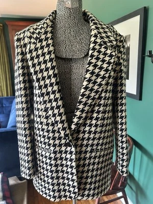 Chaqueta VINTAGE Giorgio Sant Angelo Mujer 6 Blazer Pata de Gallo Foto 1 de 3