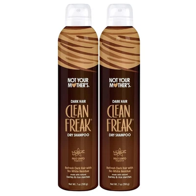Champú Seco Original Not Your Mother's DARK HAIR CLEAN FREAK 7 OZ - PAQUETE de 2 Foto 1 de 4