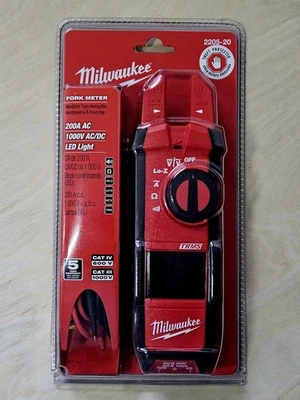 Milwaukee Tool 2205-20 Digital Clamp Meter, Reverse Black Lcd, 200 A, 0.6 In - Image 1 of 2
