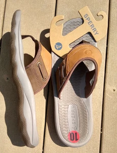 NWT Sperry Banks-MM Outer Banks-M mens Flip-Flops sandals 9 10 11 - Picture 1 of 4