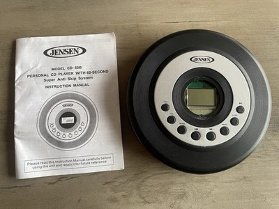 CD player portátil Jensen Walkman CD-60B “PEÇAS OU PARA CONSERTAR” - Imagem 1 de 4