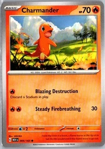 SV: Scarlet & Violet 151 #004/165 Charmander - Picture 1 of 2