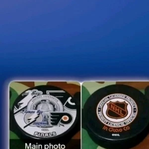 2004 EASTERN CONFERENCE FINALS TAMPA BAY LIGHTNING VS PHILADELPHIA FLYERS PUCK - Foto 1 di 10
