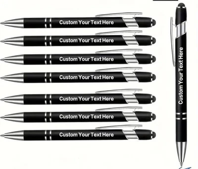 Bolígrafos personalizados con logotipo/texto impreso lápiz óptico punta torcida Foto 1 de 3