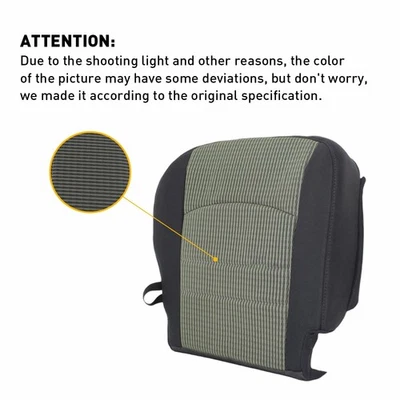 适用于 2009 2010 2011 年 2012 道奇 Ram 1500 2500 3500 司机底部布座椅套 — 第 1/4 张图片