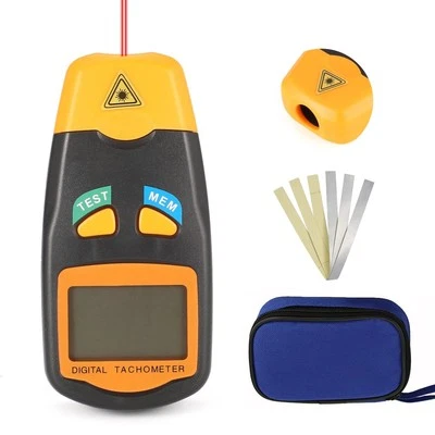 Tachometer Laser RPM Speed Meter Digital Drehzahlmesser KFZ Drehzahlmessgerät... - Bild 1 von 4
