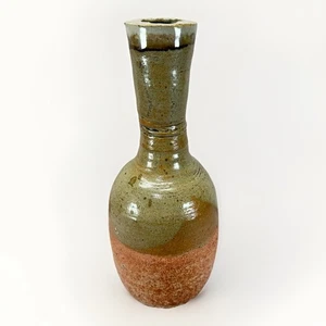 Handgeworfene Studiokeramik Vase 12" Steinzeug glasiert Erdtöne rustikales Dekor - Bild 1 von 11