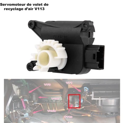 Servomoteur Recyclage Air V113 pour VW Golf V VI VII Passat Tiguan 1K0907511C - Photo 1/4