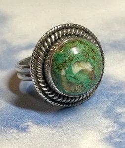 RAR Nicky Butler NB Sterling Silber natürlicher TÜRKIS Matrix Stein 925 Ring 7 - Bild 1 von 3