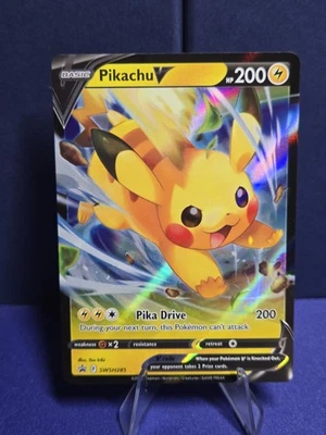 Pikachu V SWSH285 SWSH: Sword & Shield Promo Cards Holo🔥💎Clean Card  - Image 1 of 4