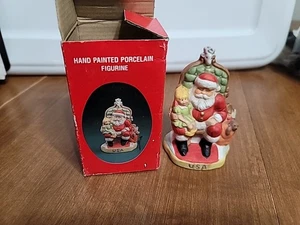 Vintage Babbo Natale delle Nazioni USA statuina porcellana dipinta a mano Babbo Natale - Foto 1 di 7