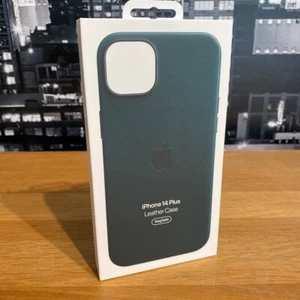 Apple iPhone 14 Plus Leather Case MagSafe Forest Green A2907 Original Sealed - Picture 1 of 12