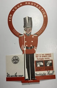 Sealright Cappuccio Bottiglia Latte Topper Die Cut Insegna Pubblicitaria Soldato 3D Originale - Foto 1 di 4