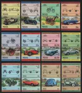 Nevis 1984 - Mi-Nr. 148-163 y 194-201 ** - MNH - Coches / Coches - Imagen 1 de 1