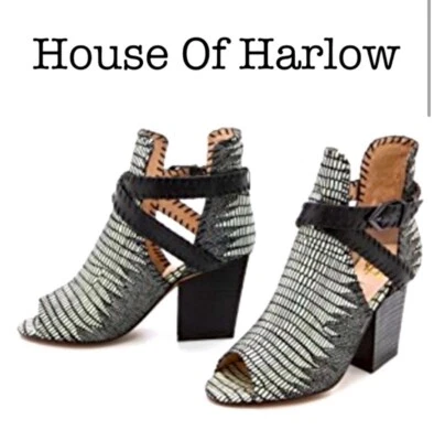 Botines House Of Harlow 1960 Minnie con tacón abierto talla 40 Foto 1 de 4