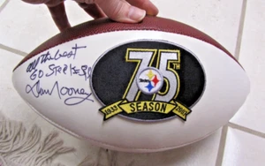 Dan Rooney Autograph Signed 2007 Pittsburgh Steelers 75th Season NFL Football - Picture 1 of 5