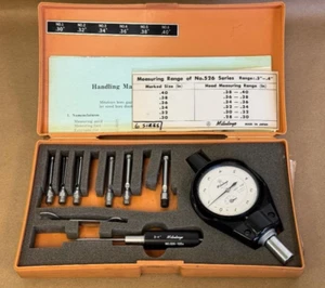 MITUTOYO BORE GAGE 526-122 RANGE .3" - .4" 2923-10 526-103A, MISSING PARTS - Picture 1 of 15