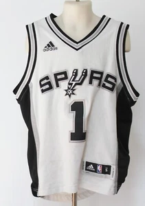 NBA San Antonio Spurs Baker #1 Adidas Youth Small Length +2 White Jersey - Picture 1 of 4