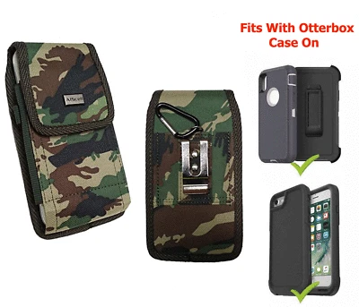 Cellphone Camouflage Clip Holster Pouch Rugged Canvas Cover For Otterbox Case on - Image 1 of 4