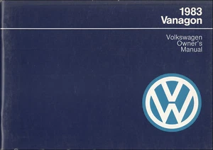 VW Vanagon 1983 manual del propietario Volkswagen libro de instrucciones del usuario - Imagen 1 de 2