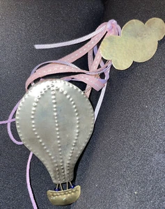 hot air balloon christmas Metal ornament - Picture 1 of 2