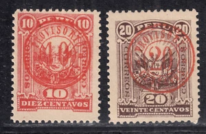 Peru XV, XVI **, 2 Werte Ausgabe der Aufständischen in Nordperu 1895, postfrisch - Imagen 1 de 1