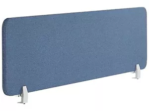 Schreibtisch Trennwand Akustik Polster blau 160 x 40 cm Schallschutz Wally - Bild 1 von 12