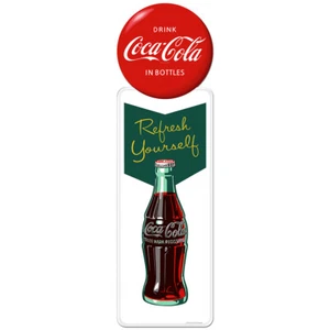 Drink Coca-Cola Refresh Yourself Pilaster Decal 50s Style Officially Licensed US - Picture 1 of 6