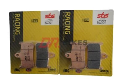 Honda VTR 1000 Super Hawk 1997-2007 SBS Race Sintered Front Brake Pads 622RST - Image 1 of 4